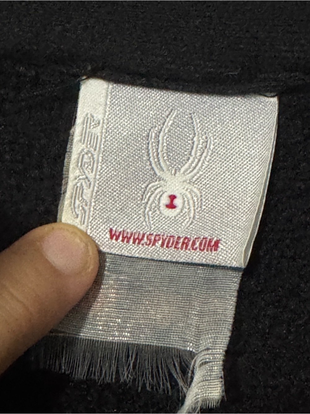 Spyder Black Full Zip Performance Fleece Jacket Men's Small Y2K Gorpcore - Picture 10 of 13